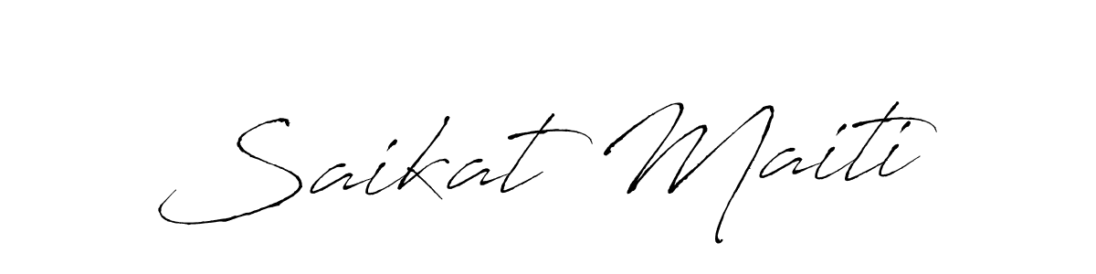 Design your own signature with our free online signature maker. With this signature software, you can create a handwritten (Antro_Vectra) signature for name Saikat Maiti. Saikat Maiti signature style 6 images and pictures png