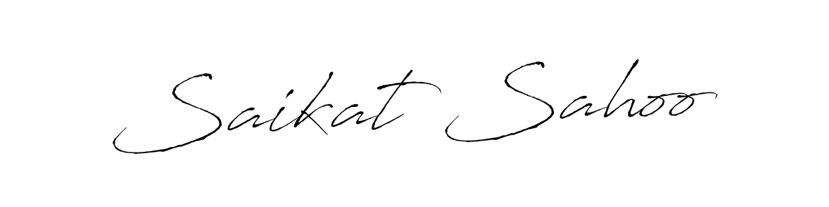 How to make Saikat Sahoo signature? Antro_Vectra is a professional autograph style. Create handwritten signature for Saikat Sahoo name. Saikat Sahoo signature style 6 images and pictures png