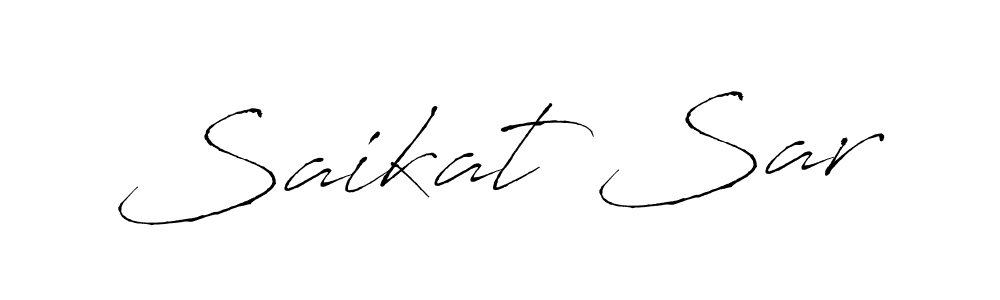 Saikat Sar stylish signature style. Best Handwritten Sign (Antro_Vectra) for my name. Handwritten Signature Collection Ideas for my name Saikat Sar. Saikat Sar signature style 6 images and pictures png