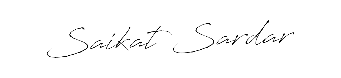 Create a beautiful signature design for name Saikat Sardar. With this signature (Antro_Vectra) fonts, you can make a handwritten signature for free. Saikat Sardar signature style 6 images and pictures png