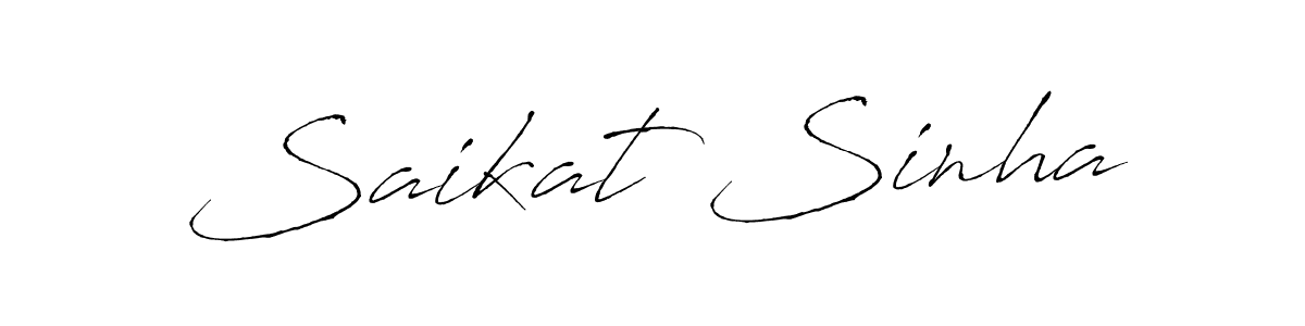 Saikat Sinha stylish signature style. Best Handwritten Sign (Antro_Vectra) for my name. Handwritten Signature Collection Ideas for my name Saikat Sinha. Saikat Sinha signature style 6 images and pictures png