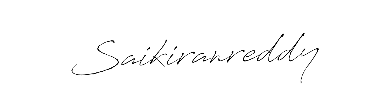 Create a beautiful signature design for name Saikiranreddy. With this signature (Antro_Vectra) fonts, you can make a handwritten signature for free. Saikiranreddy signature style 6 images and pictures png