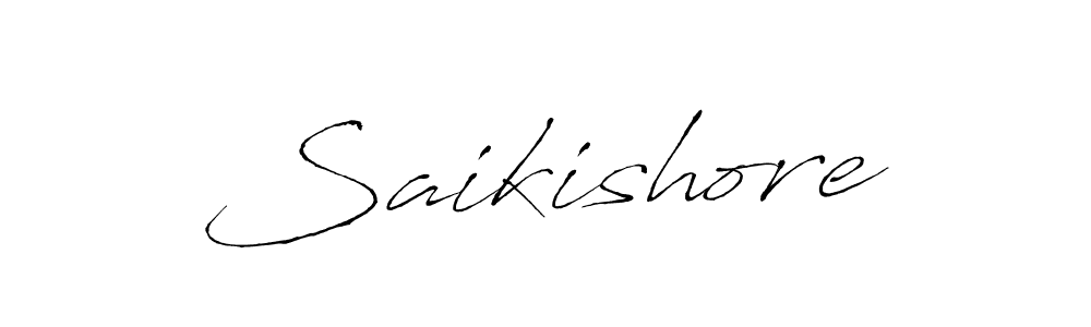 How to make Saikishore name signature. Use Antro_Vectra style for creating short signs online. This is the latest handwritten sign. Saikishore signature style 6 images and pictures png