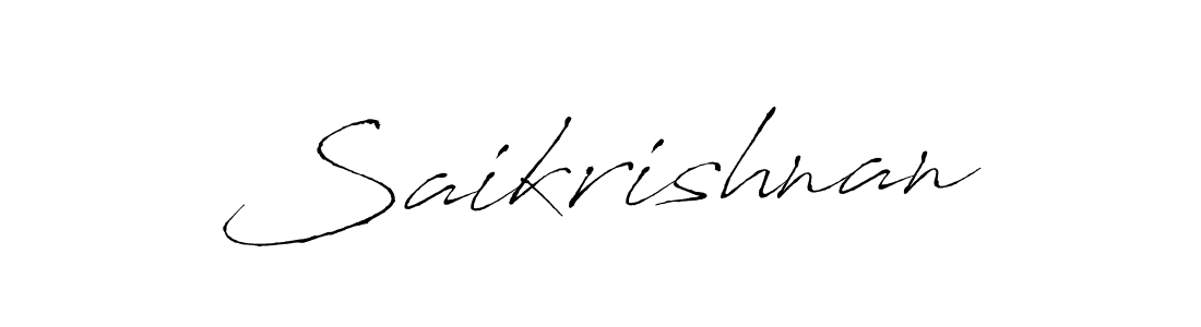 Also You can easily find your signature by using the search form. We will create Saikrishnan name handwritten signature images for you free of cost using Antro_Vectra sign style. Saikrishnan signature style 6 images and pictures png