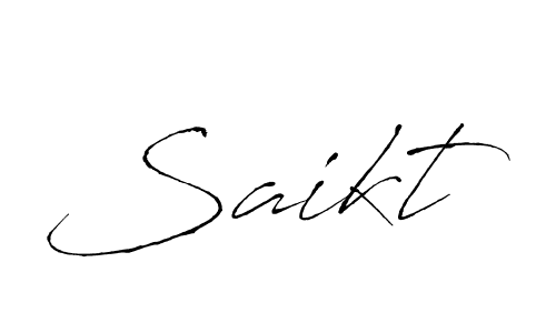 How to make Saikt name signature. Use Antro_Vectra style for creating short signs online. This is the latest handwritten sign. Saikt signature style 6 images and pictures png