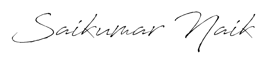 The Antro_Vectra handwriting style adds charm and authenticity to name Saikumar Naik. A wonderful choice for personal thank-you notes. Saikumar Naik signature style 6 images and pictures png