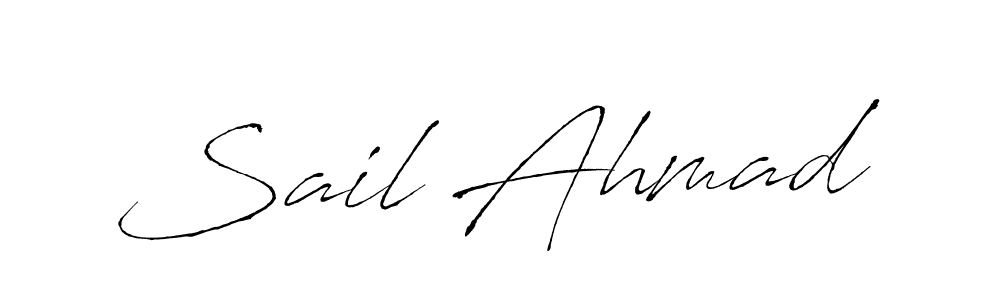 Sail Ahmad stylish signature style. Best Handwritten Sign (Antro_Vectra) for my name. Handwritten Signature Collection Ideas for my name Sail Ahmad. Sail Ahmad signature style 6 images and pictures png