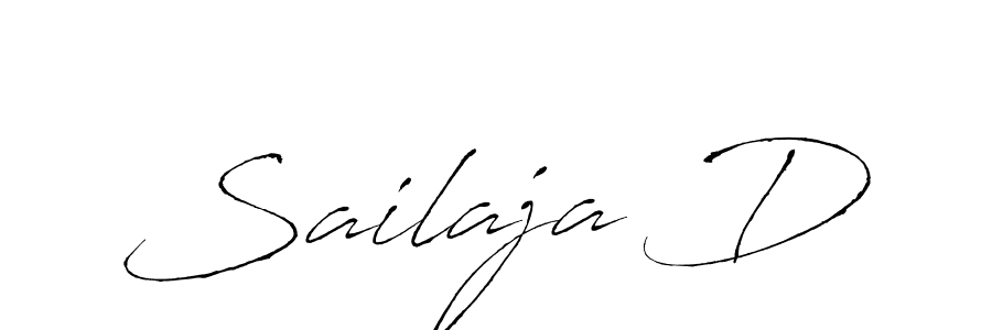 Create a beautiful signature design for name Sailaja D. With this signature (Antro_Vectra) fonts, you can make a handwritten signature for free. Sailaja D signature style 6 images and pictures png