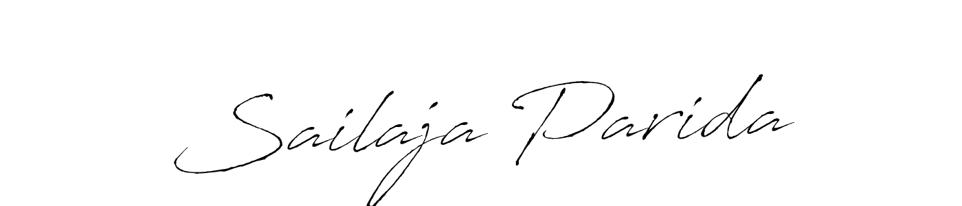 Design your own signature with our free online signature maker. With this signature software, you can create a handwritten (Antro_Vectra) signature for name Sailaja Parida. Sailaja Parida signature style 6 images and pictures png