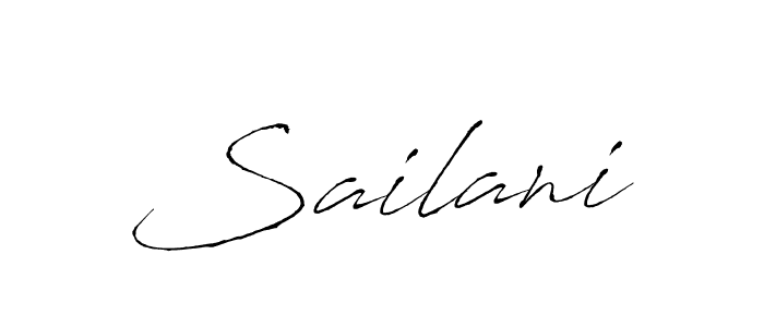 Use a signature maker to create a handwritten signature online. With this signature software, you can design (Antro_Vectra) your own signature for name Sailani. Sailani signature style 6 images and pictures png