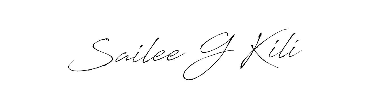 Also we have Sailee G Kili name is the best signature style. Create professional handwritten signature collection using Antro_Vectra autograph style. Sailee G Kili signature style 6 images and pictures png