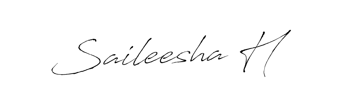 Use a signature maker to create a handwritten signature online. With this signature software, you can design (Antro_Vectra) your own signature for name Saileesha H. Saileesha H signature style 6 images and pictures png