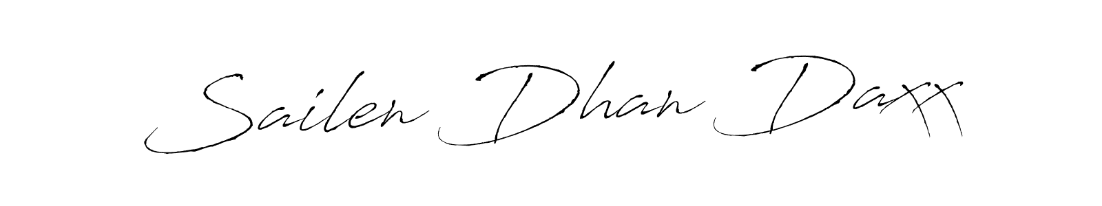 How to make Sailen Dhan Daxx signature? Antro_Vectra is a professional autograph style. Create handwritten signature for Sailen Dhan Daxx name. Sailen Dhan Daxx signature style 6 images and pictures png