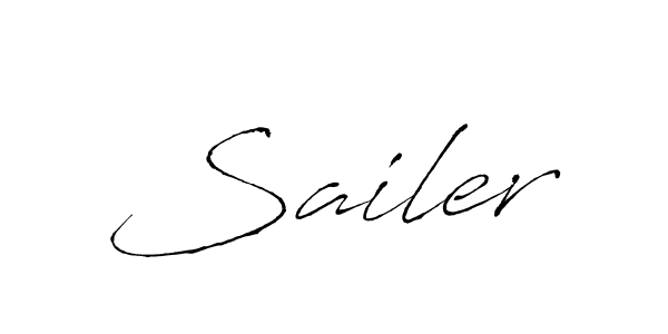 Use a signature maker to create a handwritten signature online. With this signature software, you can design (Antro_Vectra) your own signature for name Sailer. Sailer signature style 6 images and pictures png