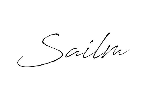 Sailm stylish signature style. Best Handwritten Sign (Antro_Vectra) for my name. Handwritten Signature Collection Ideas for my name Sailm. Sailm signature style 6 images and pictures png