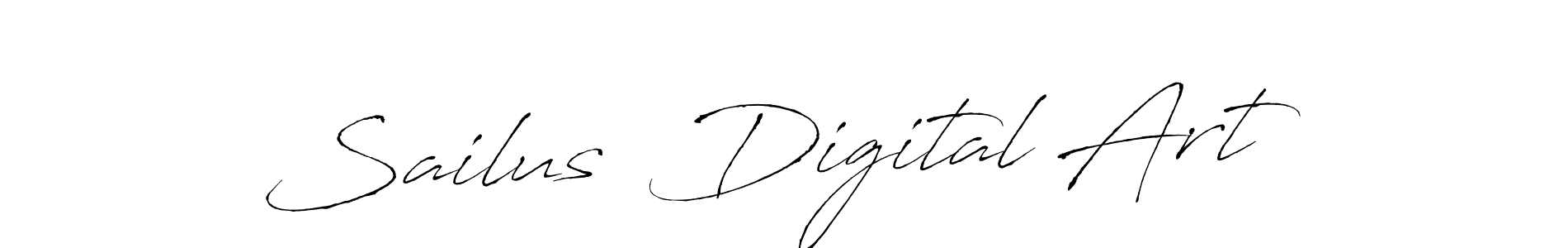 It looks lik you need a new signature style for name Sailus  Digital Art. Design unique handwritten (Antro_Vectra) signature with our free signature maker in just a few clicks. Sailus  Digital Art signature style 6 images and pictures png