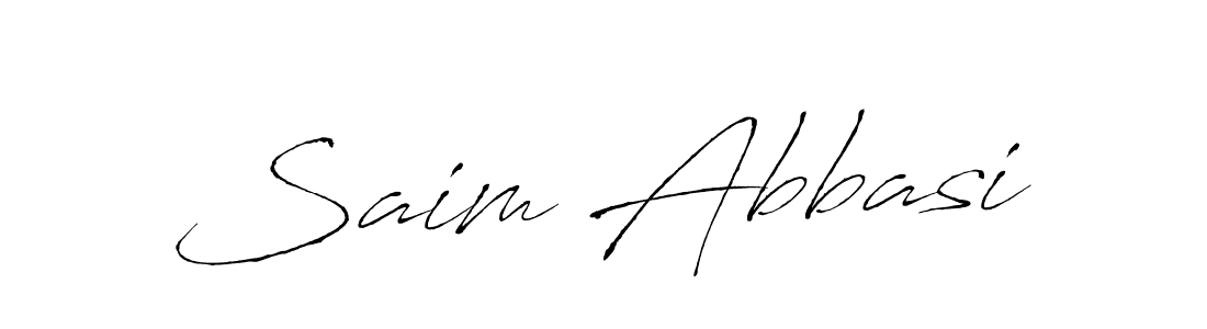 The best way (Antro_Vectra) to make a short signature is to pick only two or three words in your name. The name Saim Abbasi include a total of six letters. For converting this name. Saim Abbasi signature style 6 images and pictures png