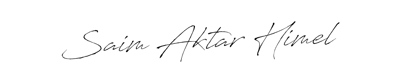 You should practise on your own different ways (Antro_Vectra) to write your name (Saim Aktar Himel) in signature. don't let someone else do it for you. Saim Aktar Himel signature style 6 images and pictures png