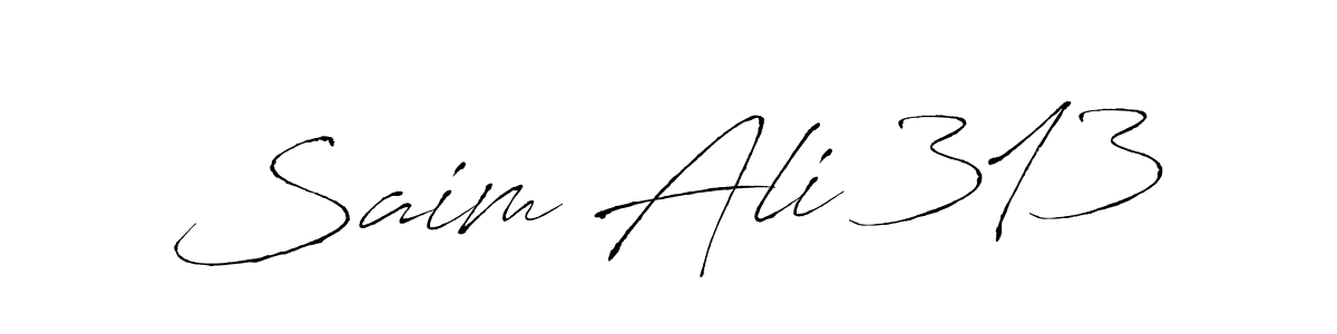 Make a beautiful signature design for name Saim Ali 313. Use this online signature maker to create a handwritten signature for free. Saim Ali 313 signature style 6 images and pictures png