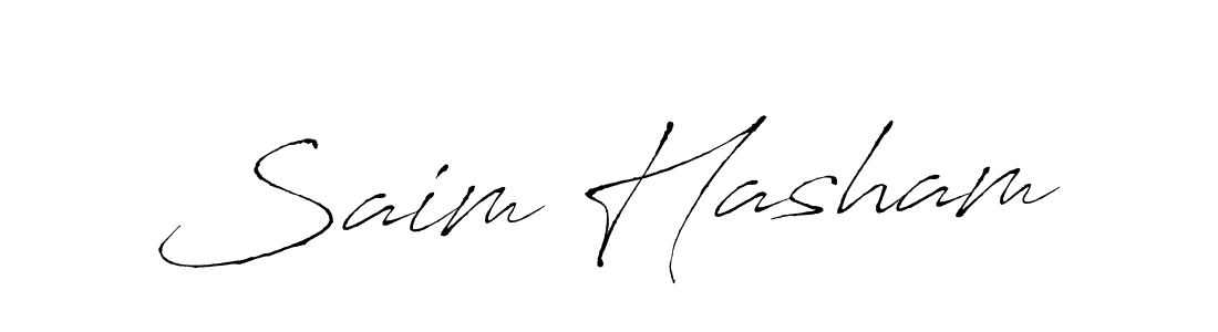 You should practise on your own different ways (Antro_Vectra) to write your name (Saim Hasham) in signature. don't let someone else do it for you. Saim Hasham signature style 6 images and pictures png