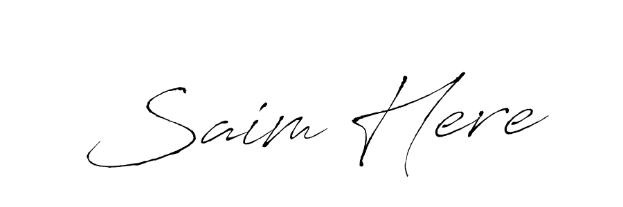 Make a short Saim Here signature style. Manage your documents anywhere anytime using Antro_Vectra. Create and add eSignatures, submit forms, share and send files easily. Saim Here signature style 6 images and pictures png