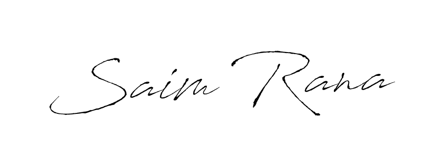 You should practise on your own different ways (Antro_Vectra) to write your name (Saim Rana) in signature. don't let someone else do it for you. Saim Rana signature style 6 images and pictures png