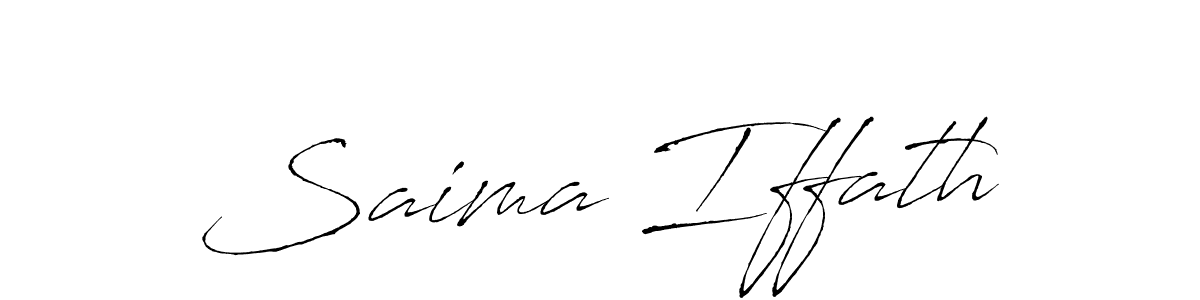How to make Saima Iffath signature? Antro_Vectra is a professional autograph style. Create handwritten signature for Saima Iffath name. Saima Iffath signature style 6 images and pictures png