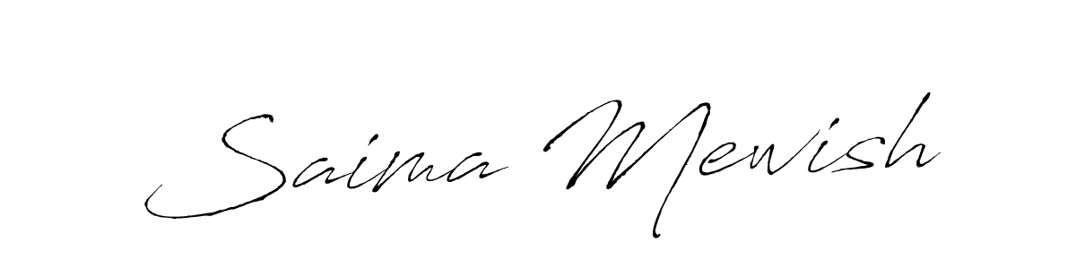 Antro_Vectra is a professional signature style that is perfect for those who want to add a touch of class to their signature. It is also a great choice for those who want to make their signature more unique. Get Saima Mewish name to fancy signature for free. Saima Mewish signature style 6 images and pictures png