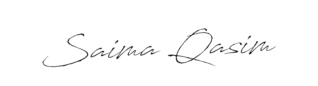 Design your own signature with our free online signature maker. With this signature software, you can create a handwritten (Antro_Vectra) signature for name Saima Qasim. Saima Qasim signature style 6 images and pictures png