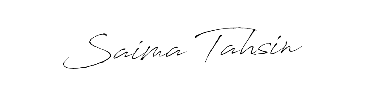 Saima Tahsin stylish signature style. Best Handwritten Sign (Antro_Vectra) for my name. Handwritten Signature Collection Ideas for my name Saima Tahsin. Saima Tahsin signature style 6 images and pictures png