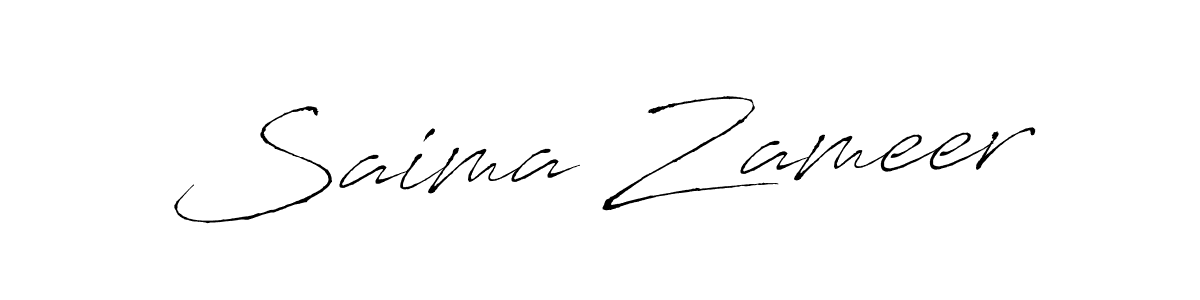 Similarly Antro_Vectra is the best handwritten signature design. Signature creator online .You can use it as an online autograph creator for name Saima Zameer. Saima Zameer signature style 6 images and pictures png