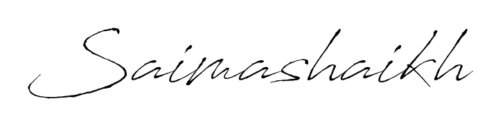 Antro_Vectra is a professional signature style that is perfect for those who want to add a touch of class to their signature. Get Saimashaikh name fancy signature for free. Saimashaikh signature style 6 images and pictures png