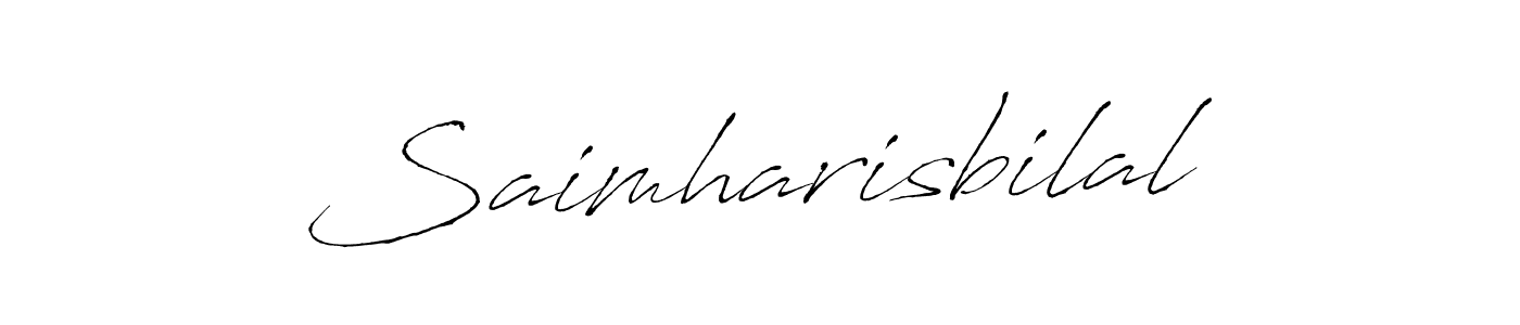 Also we have Saimharisbilal name is the best signature style. Create professional handwritten signature collection using Antro_Vectra autograph style. Saimharisbilal signature style 6 images and pictures png