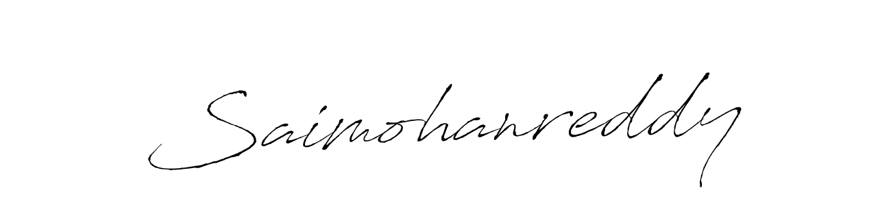 Also we have Saimohanreddy name is the best signature style. Create professional handwritten signature collection using Antro_Vectra autograph style. Saimohanreddy signature style 6 images and pictures png