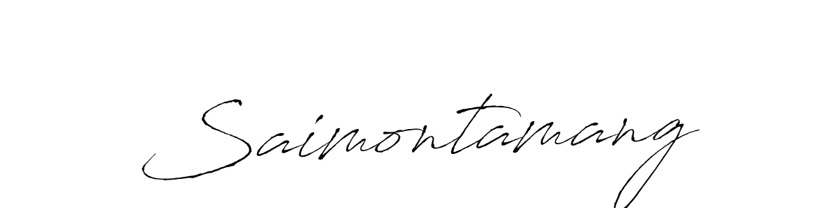 This is the best signature style for the Saimontamang name. Also you like these signature font (Antro_Vectra). Mix name signature. Saimontamang signature style 6 images and pictures png
