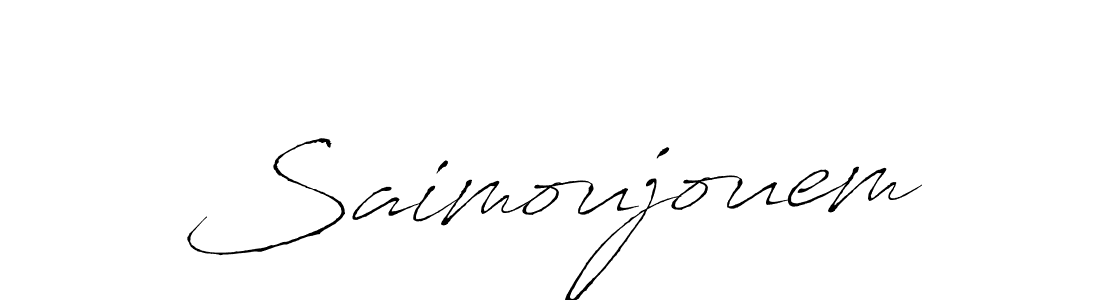 Similarly Antro_Vectra is the best handwritten signature design. Signature creator online .You can use it as an online autograph creator for name Saimoujouem. Saimoujouem signature style 6 images and pictures png