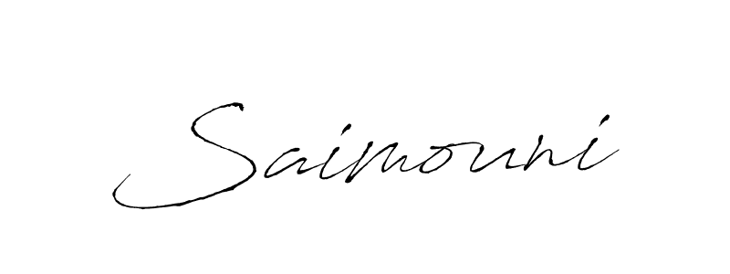 How to make Saimouni name signature. Use Antro_Vectra style for creating short signs online. This is the latest handwritten sign. Saimouni signature style 6 images and pictures png