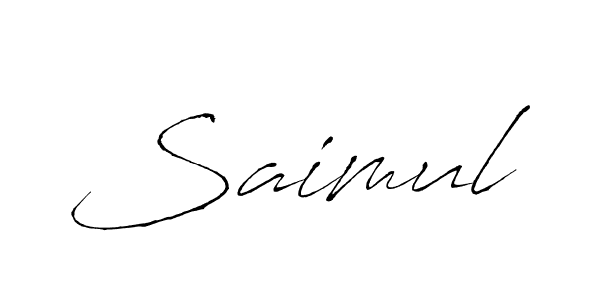 You should practise on your own different ways (Antro_Vectra) to write your name (Saimul) in signature. don't let someone else do it for you. Saimul signature style 6 images and pictures png