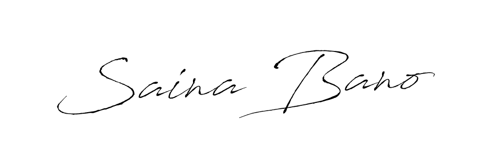 How to make Saina Bano signature? Antro_Vectra is a professional autograph style. Create handwritten signature for Saina Bano name. Saina Bano signature style 6 images and pictures png