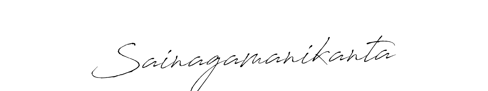 Antro_Vectra is a professional signature style that is perfect for those who want to add a touch of class to their signature. It is also a great choice for those who want to make their signature more unique. Get Sainagamanikanta name to fancy signature for free. Sainagamanikanta signature style 6 images and pictures png