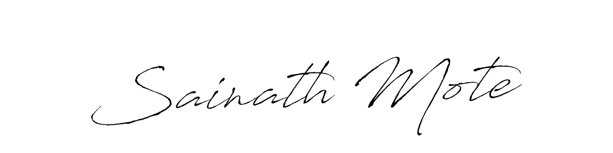 You should practise on your own different ways (Antro_Vectra) to write your name (Sainath Mote) in signature. don't let someone else do it for you. Sainath Mote signature style 6 images and pictures png