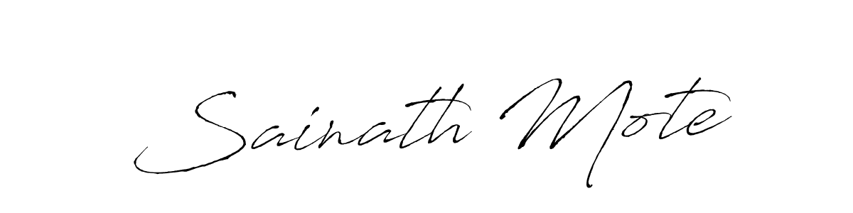 Also You can easily find your signature by using the search form. We will create Sainath Mote name handwritten signature images for you free of cost using Antro_Vectra sign style. Sainath Mote signature style 6 images and pictures png