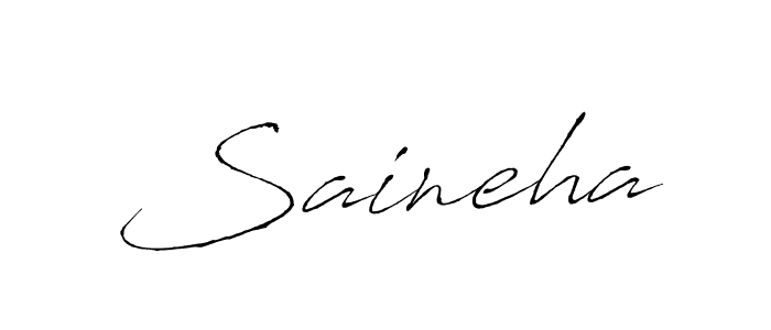 Saineha stylish signature style. Best Handwritten Sign (Antro_Vectra) for my name. Handwritten Signature Collection Ideas for my name Saineha. Saineha signature style 6 images and pictures png