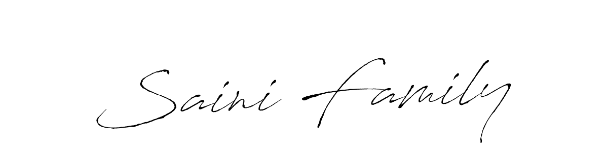 Also You can easily find your signature by using the search form. We will create Saini Family name handwritten signature images for you free of cost using Antro_Vectra sign style. Saini Family signature style 6 images and pictures png