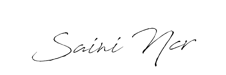 Create a beautiful signature design for name Saini Ncr. With this signature (Antro_Vectra) fonts, you can make a handwritten signature for free. Saini Ncr signature style 6 images and pictures png