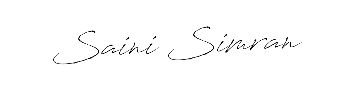 Once you've used our free online signature maker to create your best signature Antro_Vectra style, it's time to enjoy all of the benefits that Saini Simran name signing documents. Saini Simran signature style 6 images and pictures png