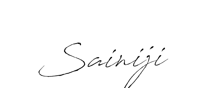 Make a beautiful signature design for name Sainiji. With this signature (Antro_Vectra) style, you can create a handwritten signature for free. Sainiji signature style 6 images and pictures png