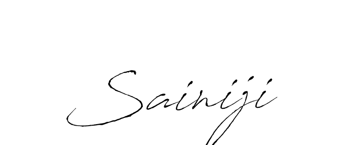 Make a beautiful signature design for name Sainiji. With this signature (Antro_Vectra) style, you can create a handwritten signature for free. Sainiji signature style 6 images and pictures png