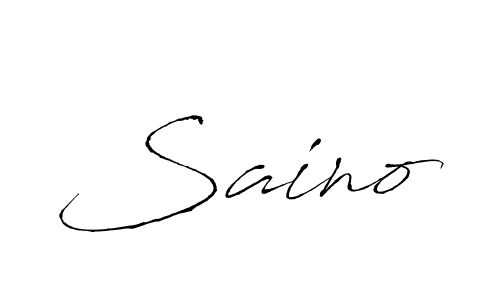 It looks lik you need a new signature style for name Saino. Design unique handwritten (Antro_Vectra) signature with our free signature maker in just a few clicks. Saino signature style 6 images and pictures png