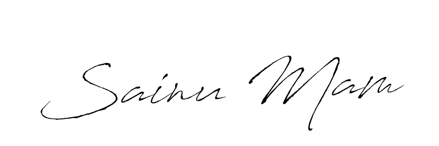 Design your own signature with our free online signature maker. With this signature software, you can create a handwritten (Antro_Vectra) signature for name Sainu Mam. Sainu Mam signature style 6 images and pictures png